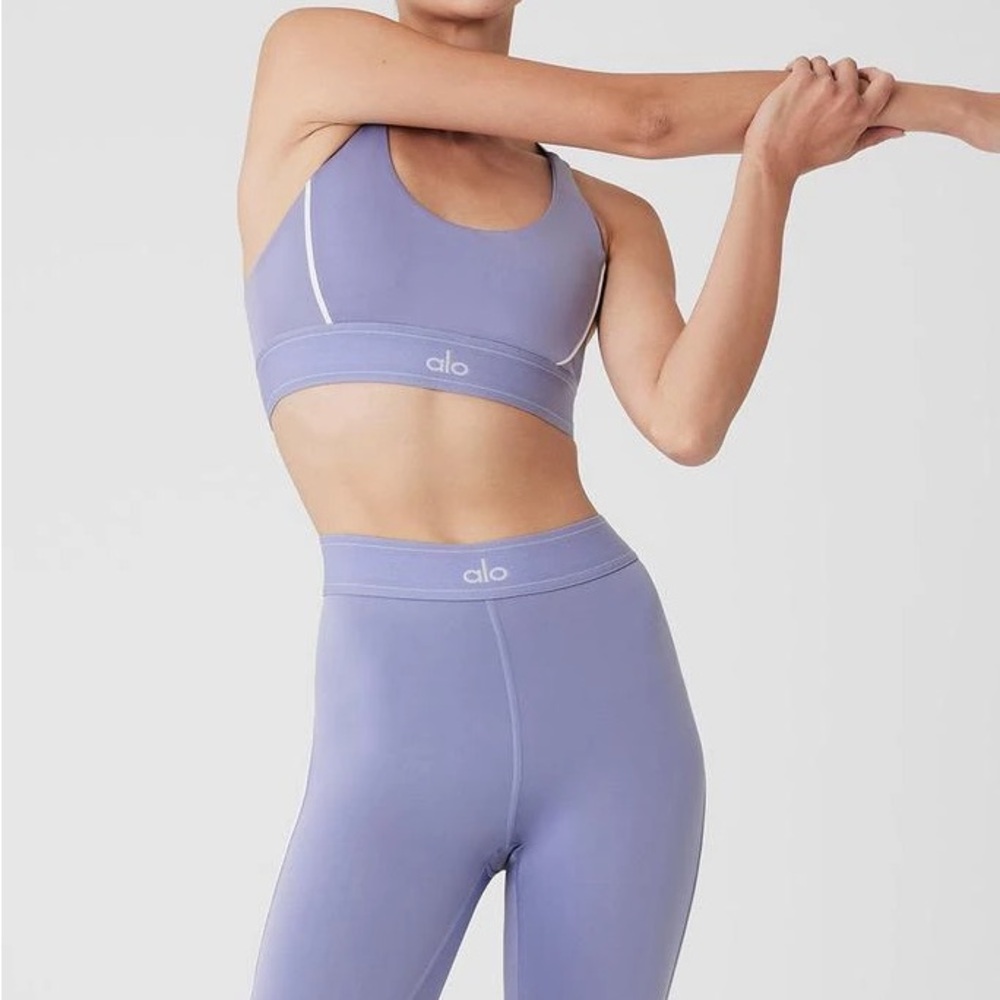ALO Yoga Lavender Sports Bra and Leggins - SET